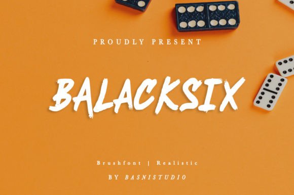 Blacksix: Bold Brush Font for Impact