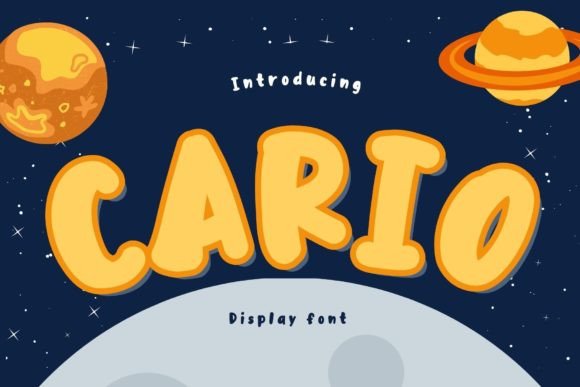 Cario: A Playful Display Font for Authentic Branding