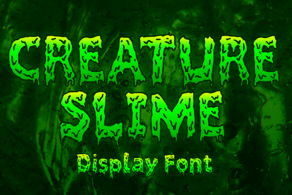 Creature Slime: Elevate Designs with Bold Typography