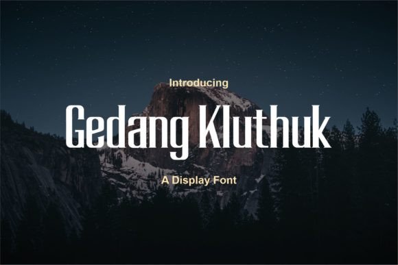 Gedang Kluthuk: Bold Modern Display Font