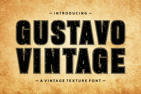 Gustavo Vintage: A Playful Serif for Retro Design