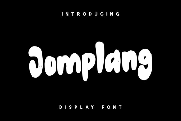 Jomplang Font: A Modern and Whimsical Display Typeface for Creative Projects