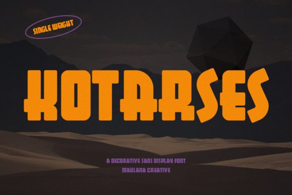 Kotarses Font: Bold, Fun, and Versatile