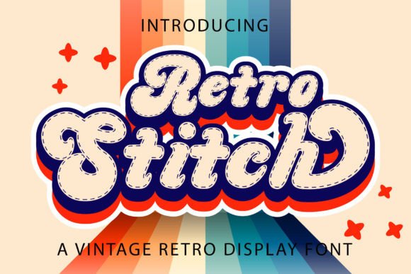 Mastering Vintage Aesthetics with Retro Stitch Typography