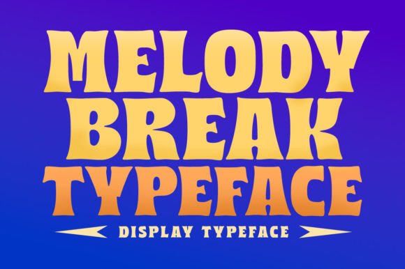 Melody Break: A Playful Bold Display Font for Modern Design