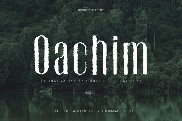 Oachim Display Font: Balancing Grunge Texture with Modern Design Utility