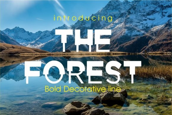 The Forest: A Bold Display Font for Nature-Inspired Design